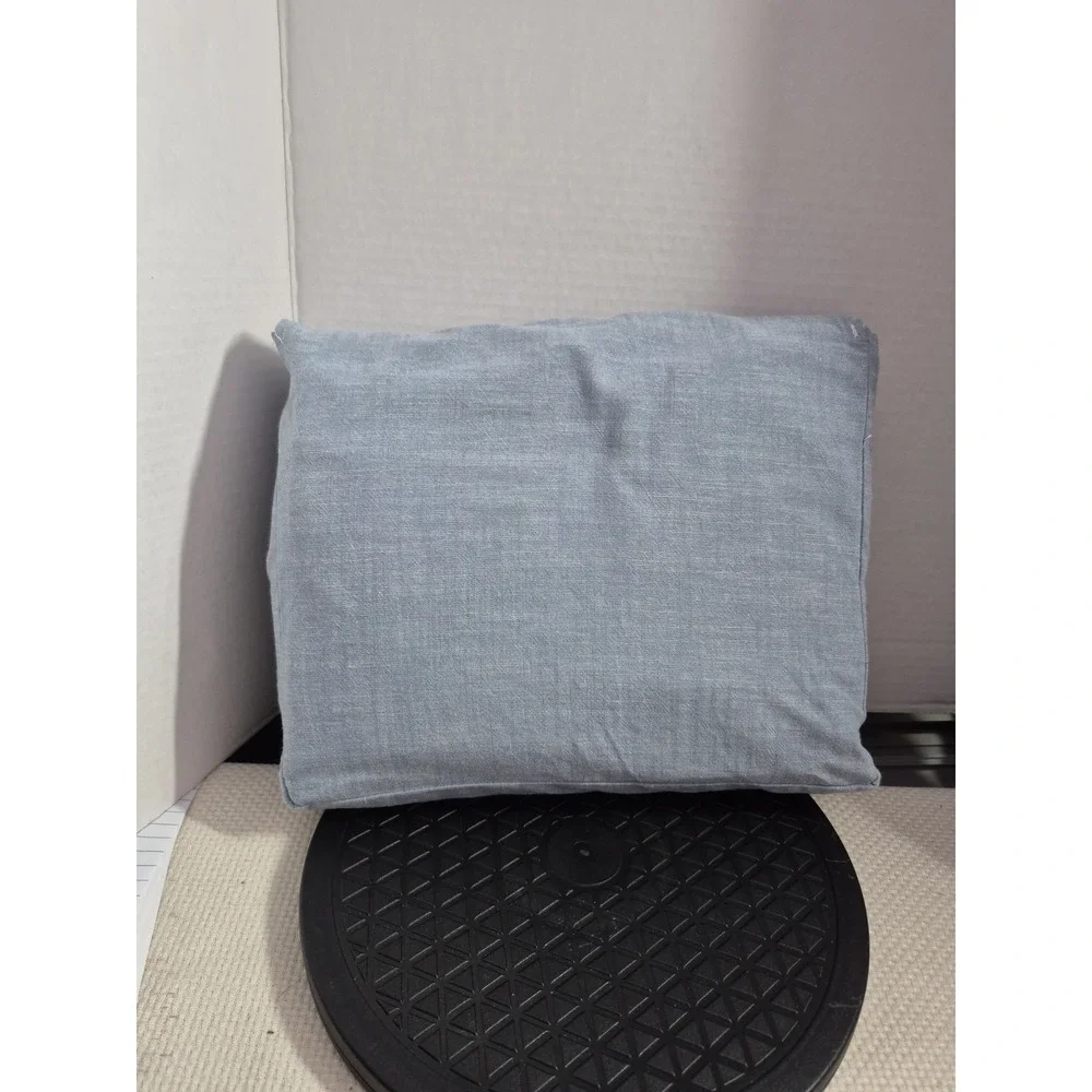 Ralph Lauren Workshirt Chambray King Flat Sheet Blue Luxury Bedding 114x108 NEW
